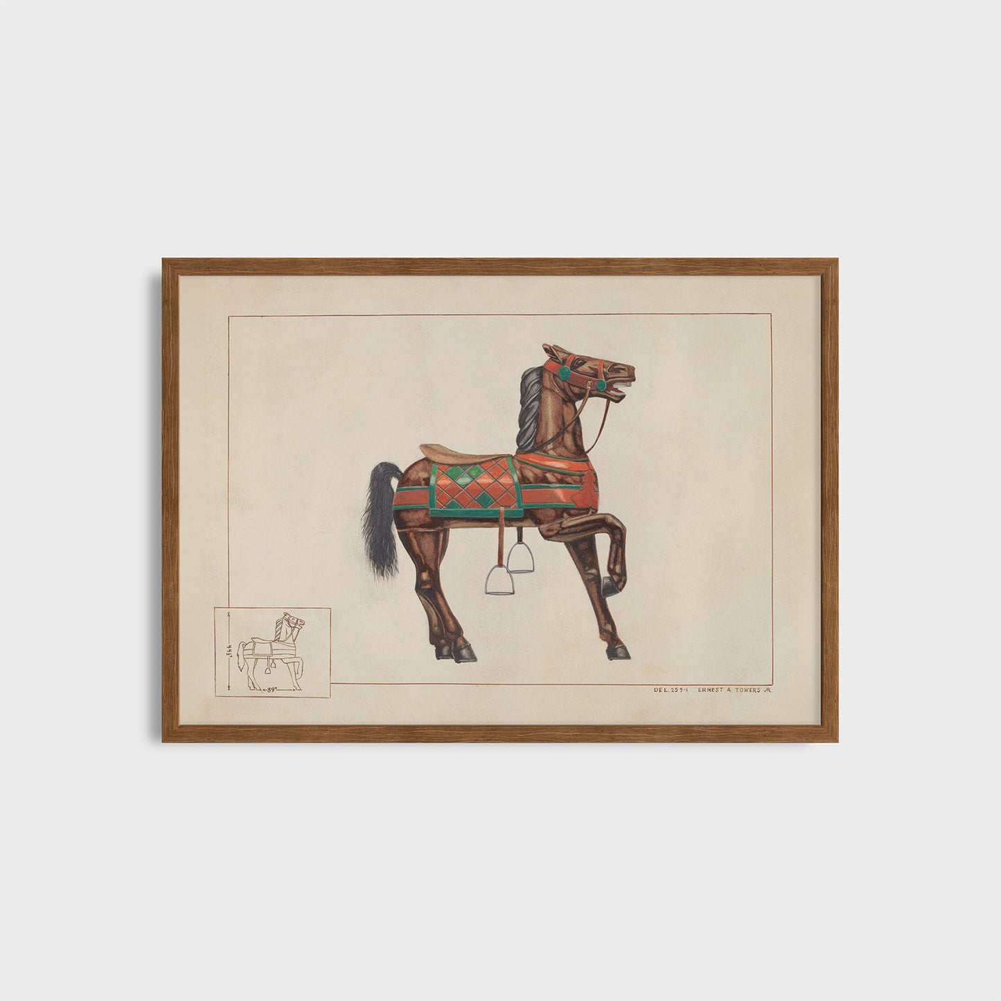 Carousel Horse - Ernest Towers (1938) - Fine Art Print N 102