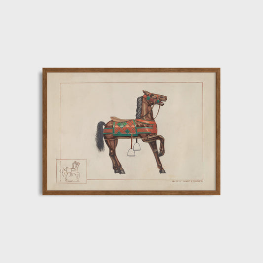 Carousel Horses (2 szt.) - Ernest Towers (1938) - Wydruki Nr 101/102