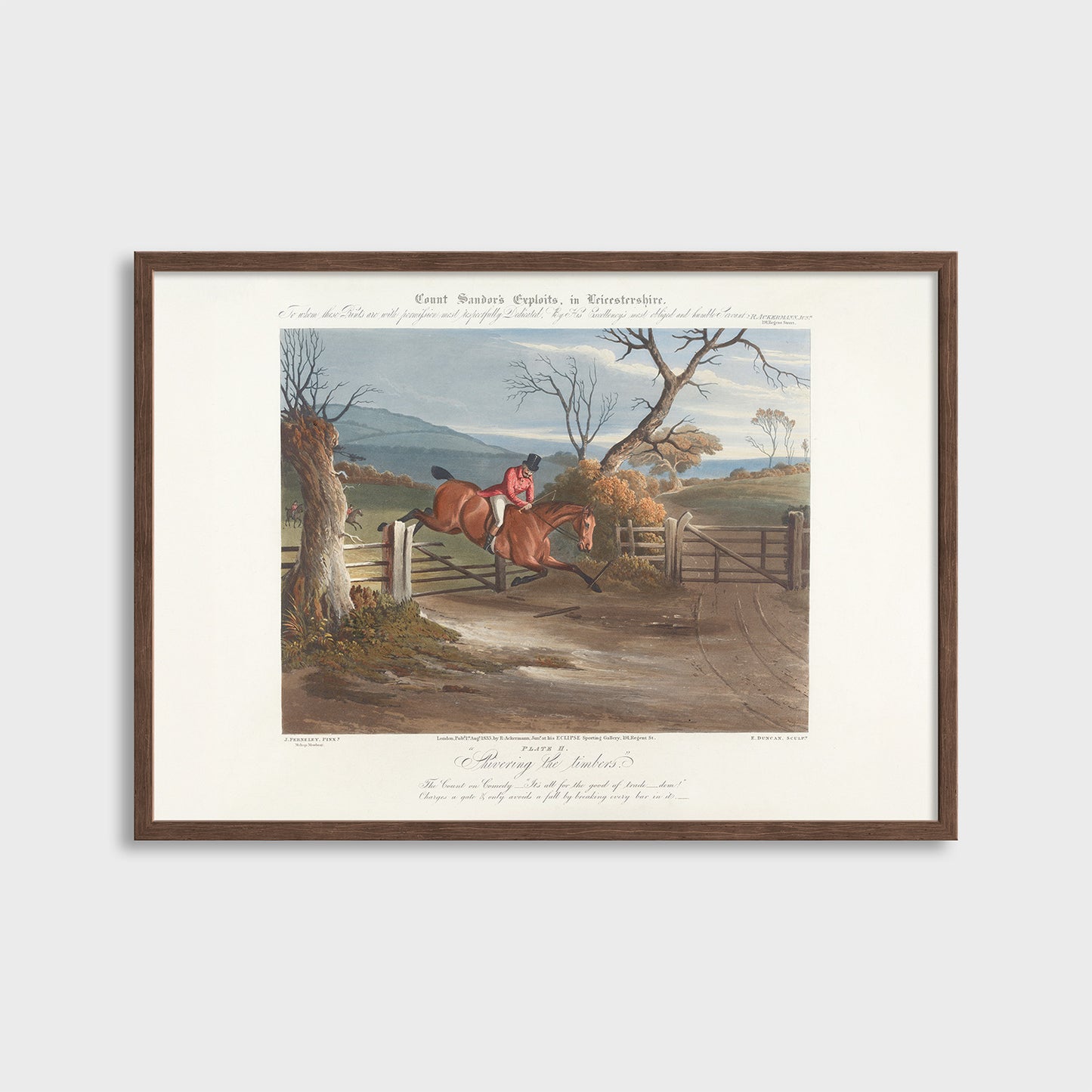 Count Sandor’s Exploits in Leicestershire - John Ferneley (1833) - Fine Art Print N 111
