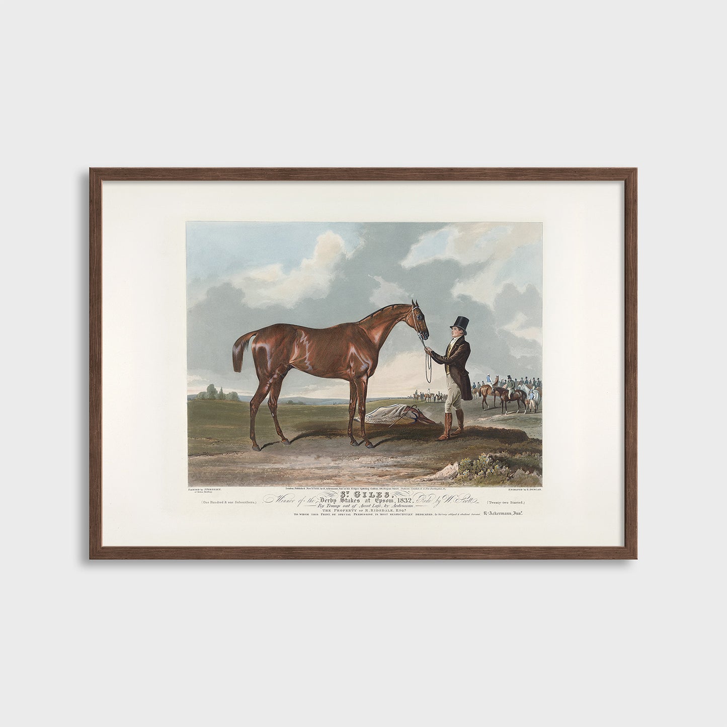 St. Giles - Winner of the Epsom Derby Stakes (1832) J. Ferneley - Fine Art Print N 116