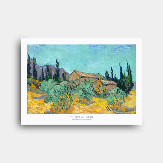 n220_vincent_van_gogh_wooden_huts_among_the_olive_trees_and_cypresses_1889_1